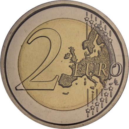 Сан-Марино 2 евро 2024 год - 50 лет Декларации гражданских прав и основополагающих принципов правовой системы