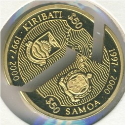 Монета Кирибати 50 долларов 1997 год