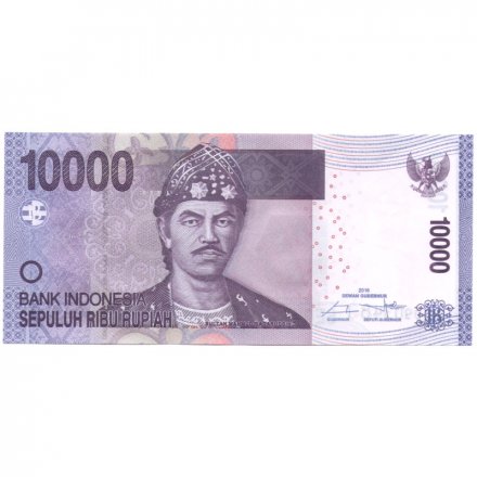 Индонезия 10000 рупий 2016 год - Султан Бадаруддин II UNC