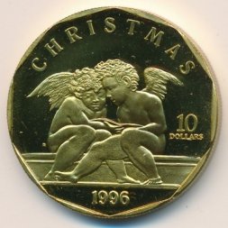 Маршалловы острова 10 долларов 1996 год