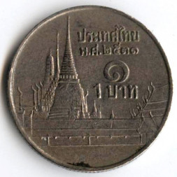 Таиланд 1 бат 1988 (BE 2531) год - Храм Ват Пхракэу