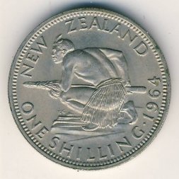 Новая Зеландия 1 шиллинг 1964 год