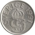 Швеция 5 крон 1991 год (D)