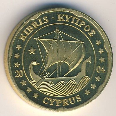Кипр 20 евроцентов 2004 год