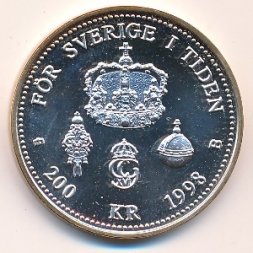 Швеция 200 крон 1998 год
