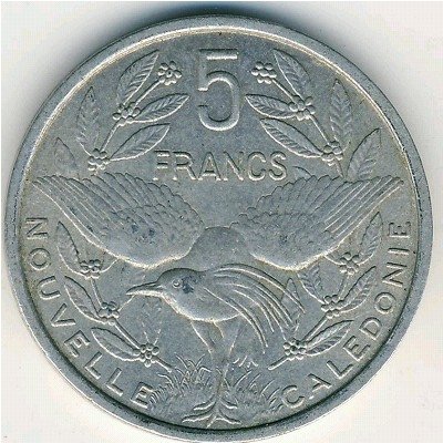 Новая Каледония 5 франков 1952 год