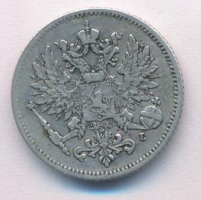 Финляндия 25 пенни 1907 год VF+