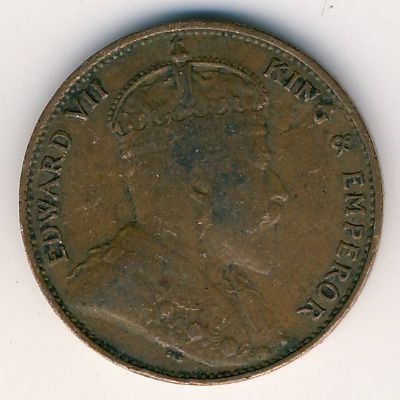 Цейлон 1 цент 1904 год