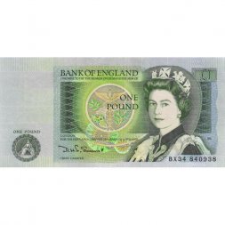 Великобритания 1 фунт 1981 - 1984 год UNC