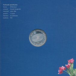 Нидерланды 10 гульденов 1999 год - Милленниум (UNC, в буклете)