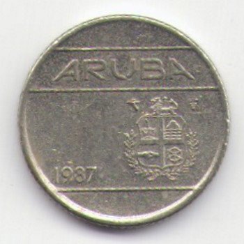 Аруба 10 центов 1987 год