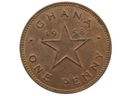 Гана 1 пенни 1958 год