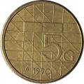 Нидерланды 5 гульденов 1990 год