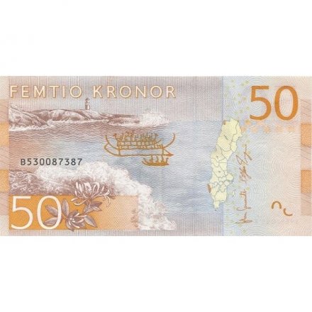 Швеция 50 крон 2015 год - Шведский композитор Эверт Таубе UNC