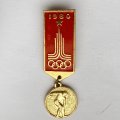 Значок. Олимпиада. Москва 80. Эмблема. Дискобол. Метание диска