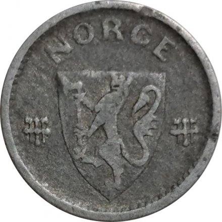 Норвегия 10 эре 1942 год (цинк)
