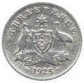 Австралия 3 пенса 1925 год