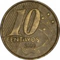 Бразилия 10 сентаво 2000 год - Педру I