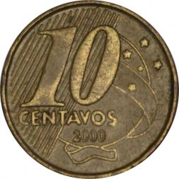 Бразилия 10 сентаво 2000 год - Педру I