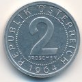 Австрия 2 гроша 1964 год