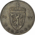 Норвегия 5 крон 1977 год - Король Улаф V