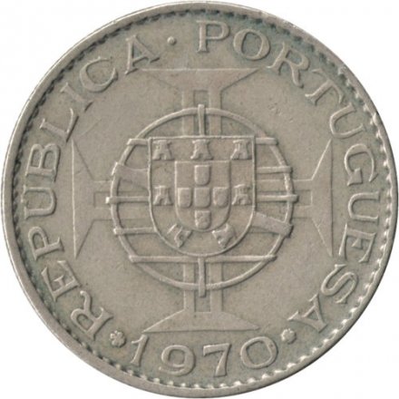 Ангола 10 эскудо 1970 год