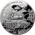 Либерия 100 долларов 2008 год - Танки Второй мировой войны. Т-34