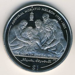 Виргинские острова 1 доллар 2005 год