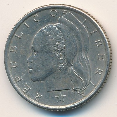 Либерия 25 центов 1966 год