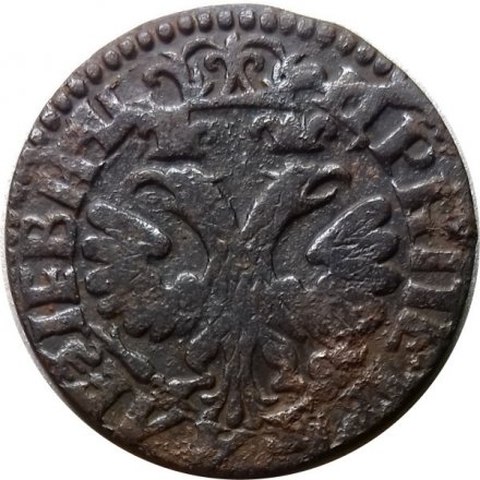 Денга 1704 год (Повелитель) Пётр I (1699 - 1725) - VF+