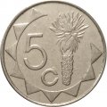 Намибия 5 центов 2009 год - Цветок алоэ