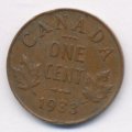 Канада 1 цент 1933 год