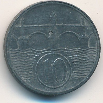 Богемия и Моравия 10 геллеров 1941 год