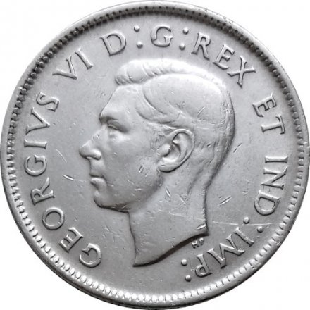 Канада 25 центов 1942 год