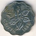 Свазиленд 5 центов 1998 год