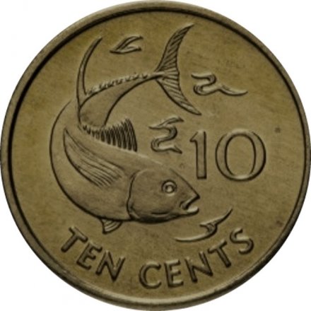Сейшелы 10 центов 1997 год