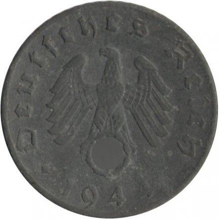 Третий Рейх 5 рейхспфеннигов 1944 год (D)