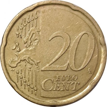 Люксембург 20 евроцентов 2010 год - Великий герцог Люксембурга Анри
