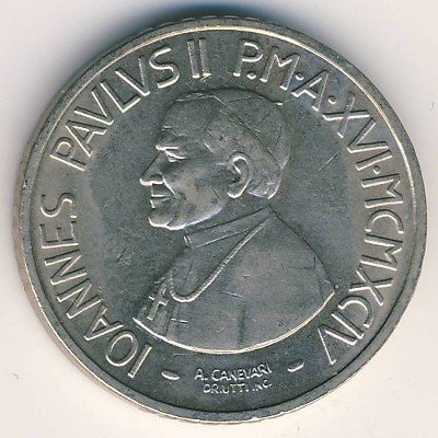 Ватикан 100 лир 1994 год