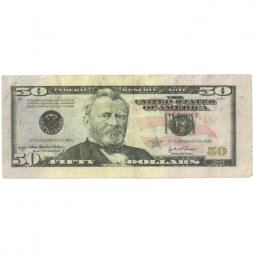 Сувенирная банкнота США 50 долларов - F