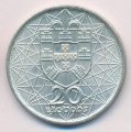 Португалия 20 эскудо 1966 год - Открытие моста Антониу Салазара