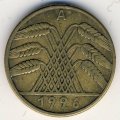 Веймарская республика 10 рейхспфеннигов 1926 год (A)