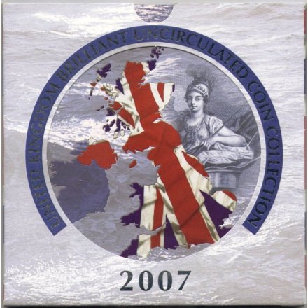Набор из 9 монет Великобритания 2007 год (в буклете)