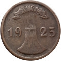 Веймарская республика 2 рейхспфеннига 1925 год (F)