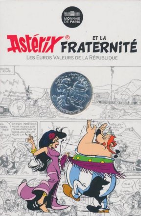 Франция 10 евро 2015 год - Астерикс и Обеликс - FRATERNITE, испанка