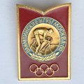 Значок. Олимпиада 1980. Москва СССР. Велоспорт (тип 1)
