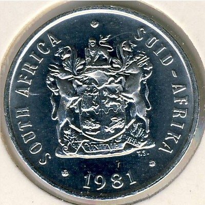 ЮАР 10 центов 1981 год