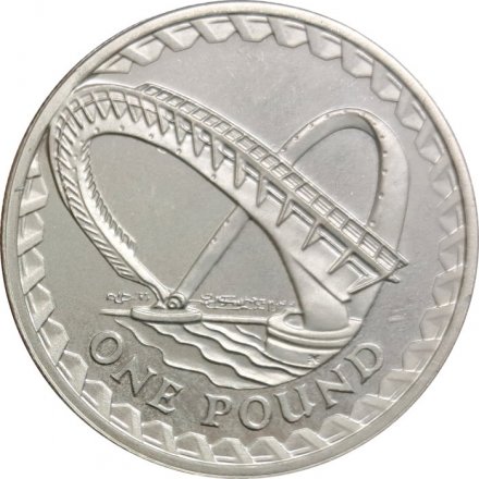 Великобритания 1 фунт 2007 год - Мост Миллениум (Мост Тысячелетия) (серебро)