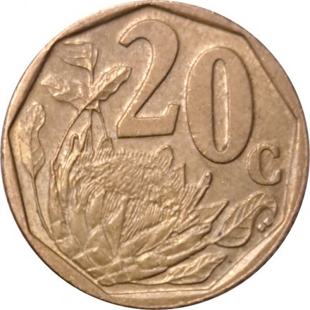 ЮАР 20 центов 2006 год - Королевская протея