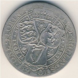 Великобритания 2 шиллинга (1 флорин) 1901 год